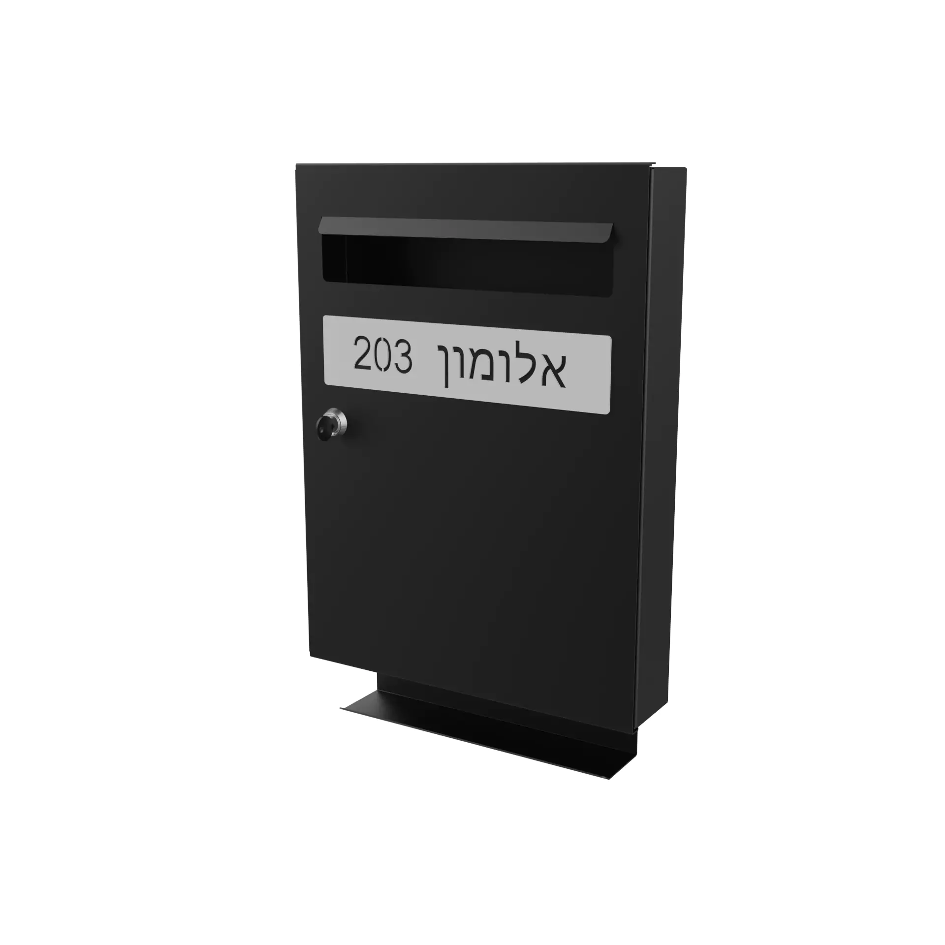 תיבת דואר דגם " איריס", צבע שחור