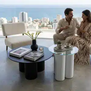 שולחן קפה עגול
